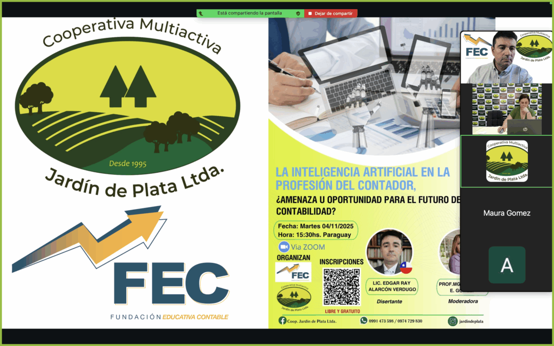 Director de ONG FEC expone sobre inteligencia artificial y contabilidad en charla internacional